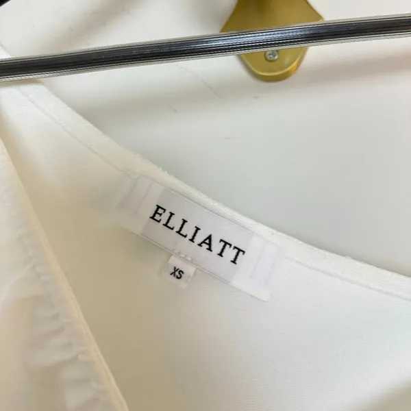 ELLIATT Vienna Ruched One-shoulder Gown in White Size X-Small - Image 4