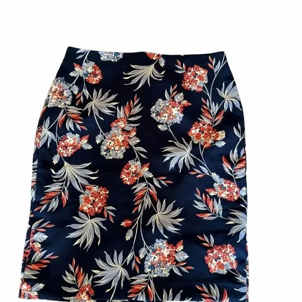 Ann Taylor Factory Floral Lined Pencil Career Skirt SZ 6 - Image 2