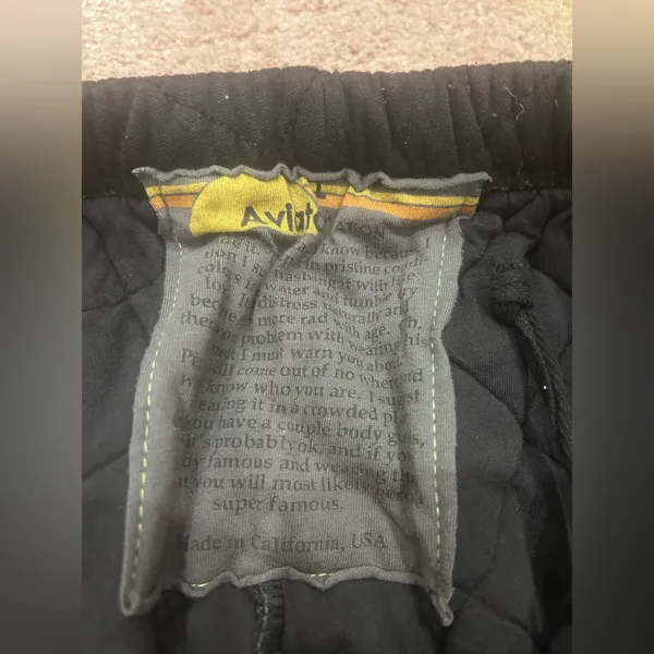 Aviator Nation Black Quilted Sweatpants large new - Image 5