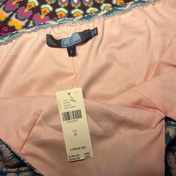 NWT Anthropologie Eva Franco Pink Floral‎ Print Halter Neck Crop Top Size 8 - Image 5