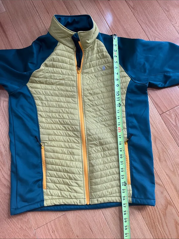 Little Donkey Andy lQuilted Green-Teal Hybrid Jacket - Image 9