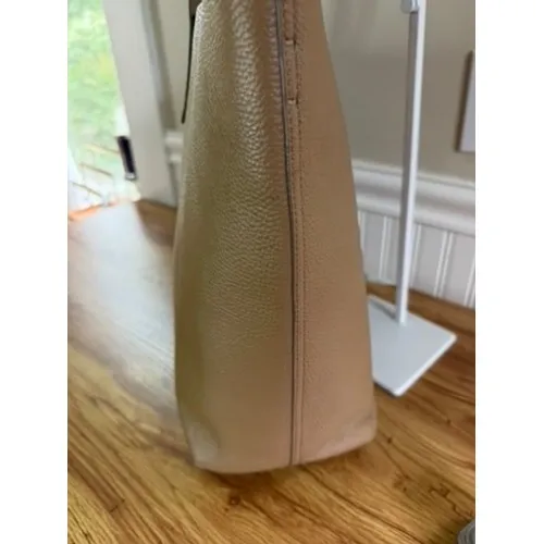 Cuyana Classic Structured Leather Tote Bag Cappuccino Tan OS - Image 8