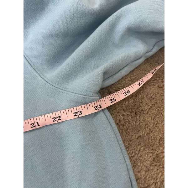 ALO Yoga Renown Heavy Weight Hoodie in Celestial Blue Small - Image 4
