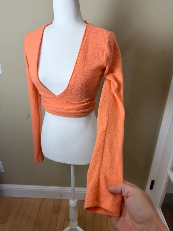 Urban Outfitters Out from Under Super Soft Tie Wrap Sweater Top Size Small - Image 3