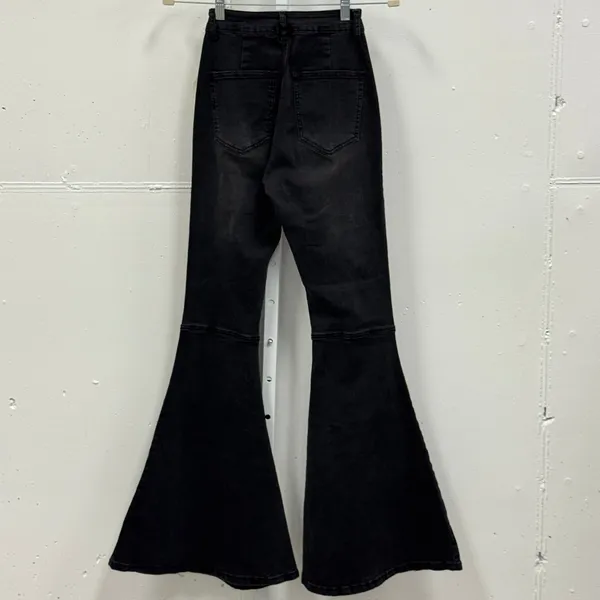 NWT Altar'd State‎ Flare Jeans Washed Black High Rise Bell Bottom XS IP34830-01A - Image 2