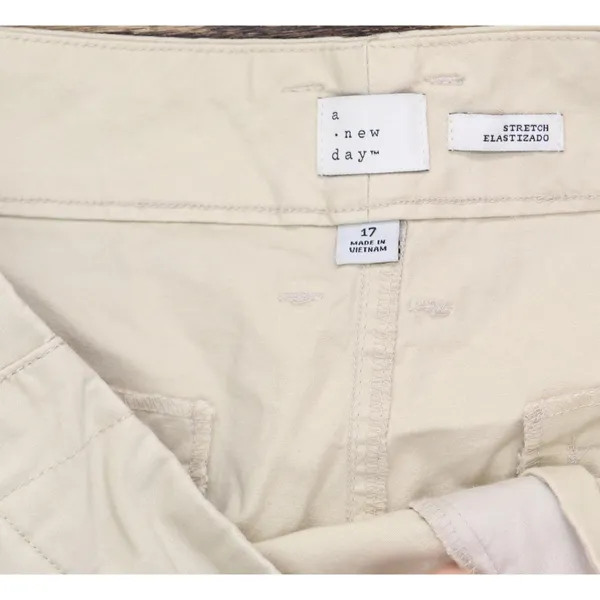 NWT A New Day Womens High-Rise Straight Ankle Chino Pants 89476958 Tan Brown 17 - Image 9