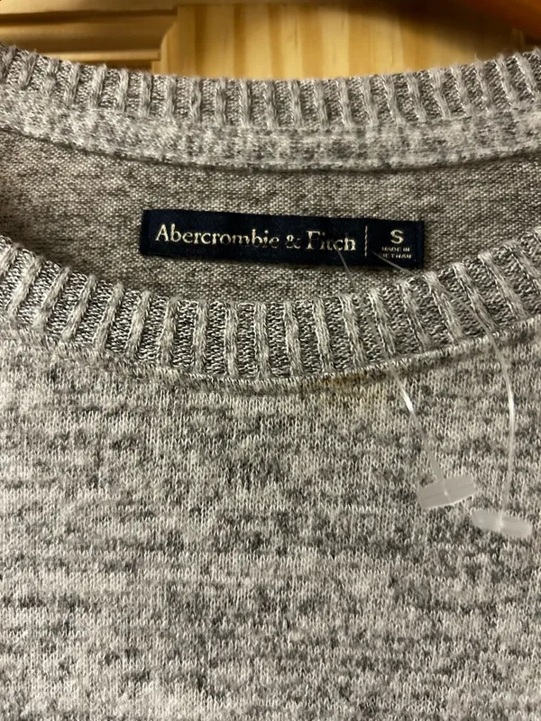 Abercrombie & Fitch Gray Knit Tie-Waist Dress - Image 2