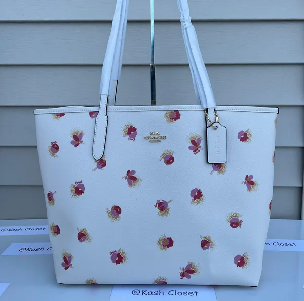 Coach City Tote With Pop Floral Print - Image 2