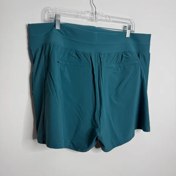 NWOT Athleta Brooklyn Short‎ Teal Green Size 18 Workout Gym Yoga Activewear - Image 5