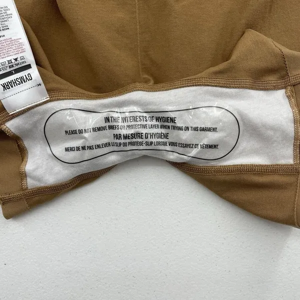 Gymshark Large Seamless Boxers Shorts Underwear Back‎ Band Logo Beige High Rise - Image 10