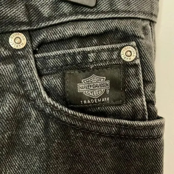 Vintage 2002 Harley Davidson 100% Cotton Black Non Ripped Size 12R #700 - Image 3