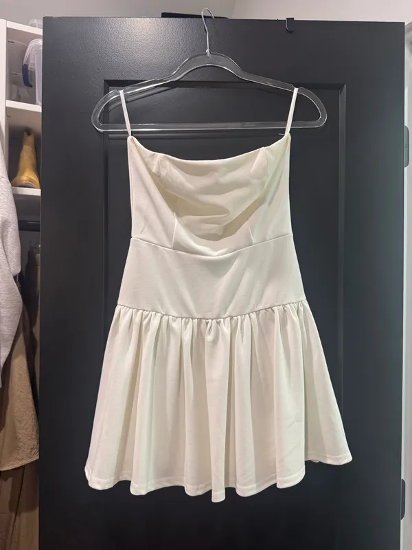 She & Sky White strapless mini dress - Image 2