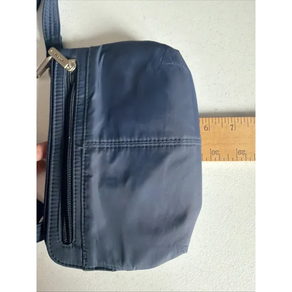 Travelon Sling Bag Crossbody Purse blue Flap Organizer Adjustable fanny pack - Image 12