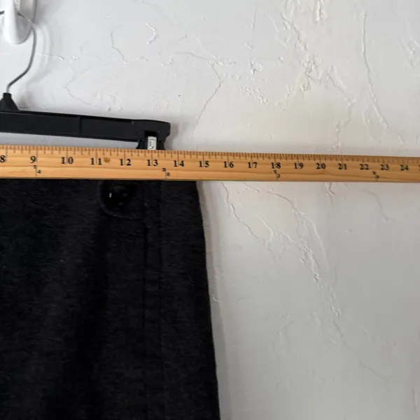 J. Crew‎ Charcoal Gray Wool Blend A-Line Mini Skirt Size 2 Academia Twee Preppy - Image 3