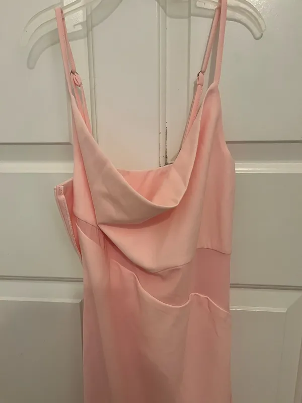pink midi cocktail dress - Image 2