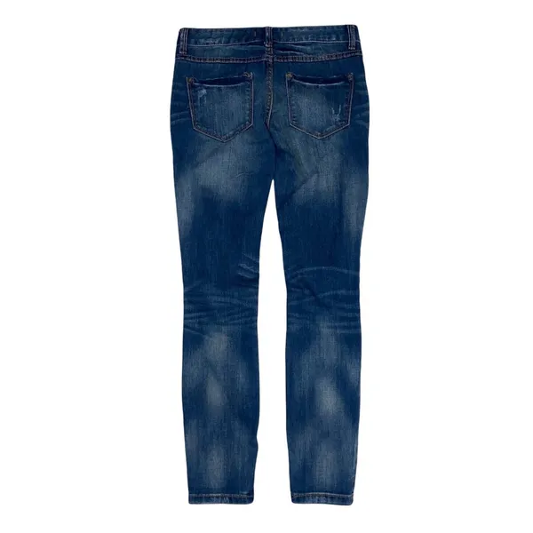 Free People Womens 25 Distressed Skinny Denim Blue Jeans 61855-1651 5125‎ - Image 6