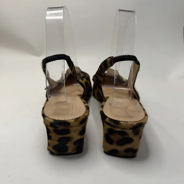 J.CREW Colette Buckle Slingback Leopard Print Calf Hair Kitten Heel Pumps Sz 8.5 - Image 6