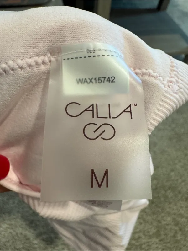 CALIA by Carrie Underwood Pale Pink Ribbed Racerback Tank - Image 4