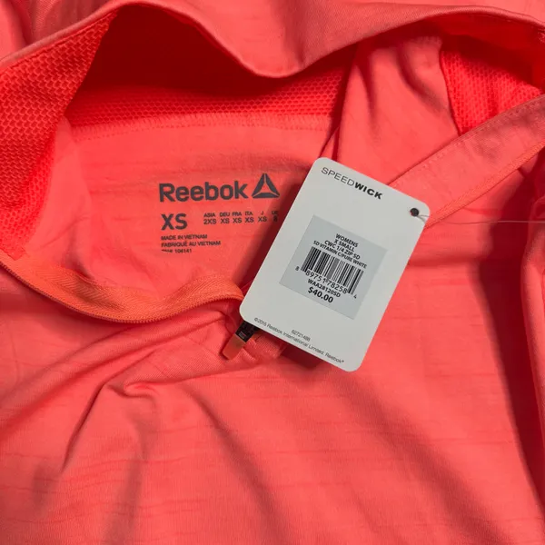 Reebok Women's Neon Coral Sweatshirt - Image 6