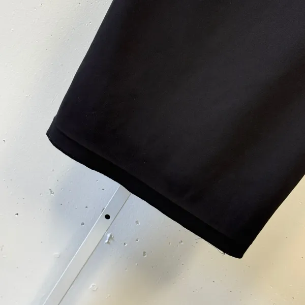 Calvin Klein‎ Black Flutter Sleeve Sheath Dress White Trim Size 8 Gold Zipper - Image 7