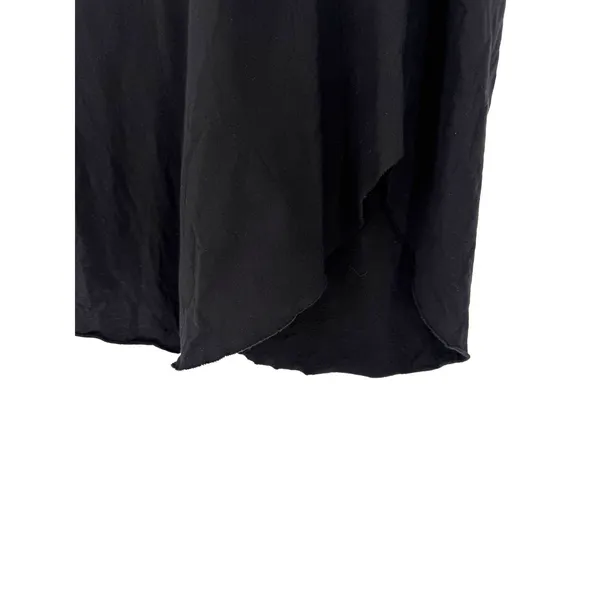 Lost & Found Ria Dunn T-Shirt Dress M Black Asymmetrical Raw Edge Made In Italy - Image 6