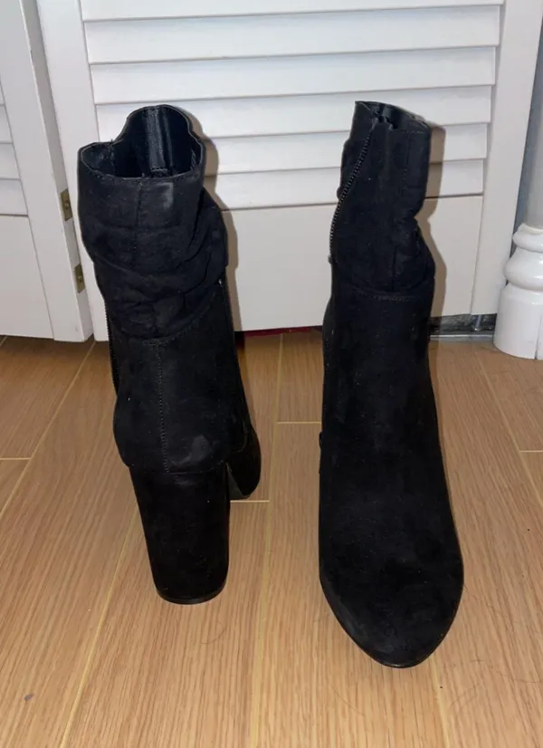 Black Heel Booties - Image 2