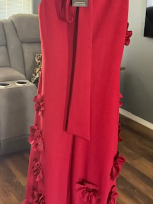 Classy Red Wine Dress. Sleeveless. Sophisticated. Size Medium - Image 8