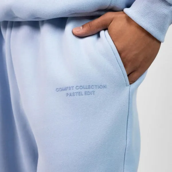 NWT COMFRT PERIWINKLE Pastel oversized sweatpants SMALL Blue - Image 3