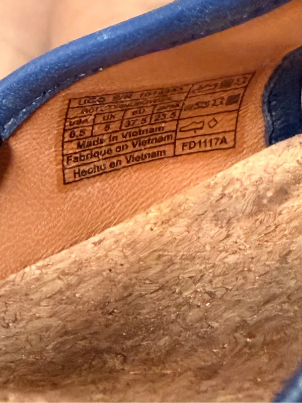UGG Amell Wedge Denim Heels - Image 6