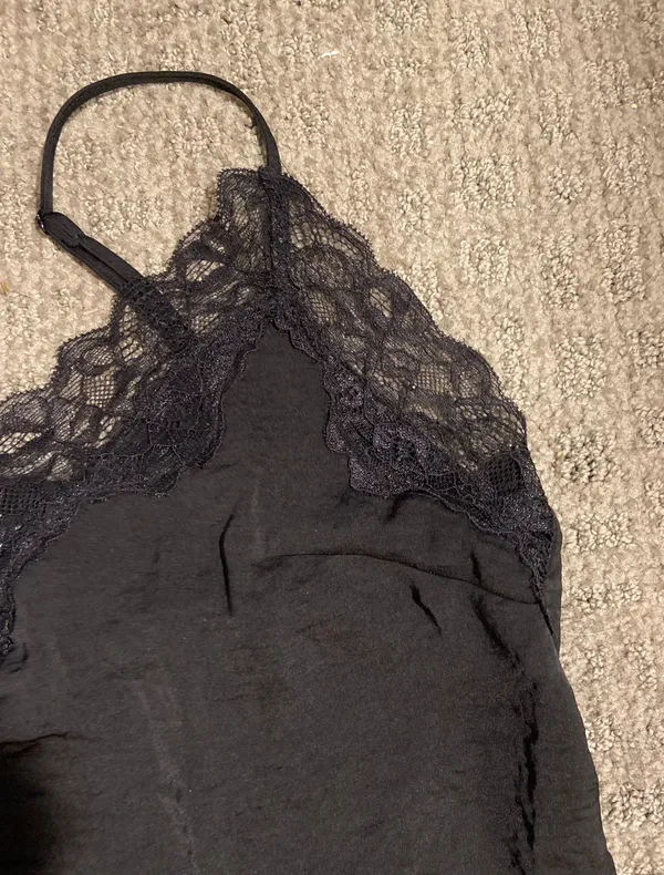 H&M Lace Silk Tank - Image 3