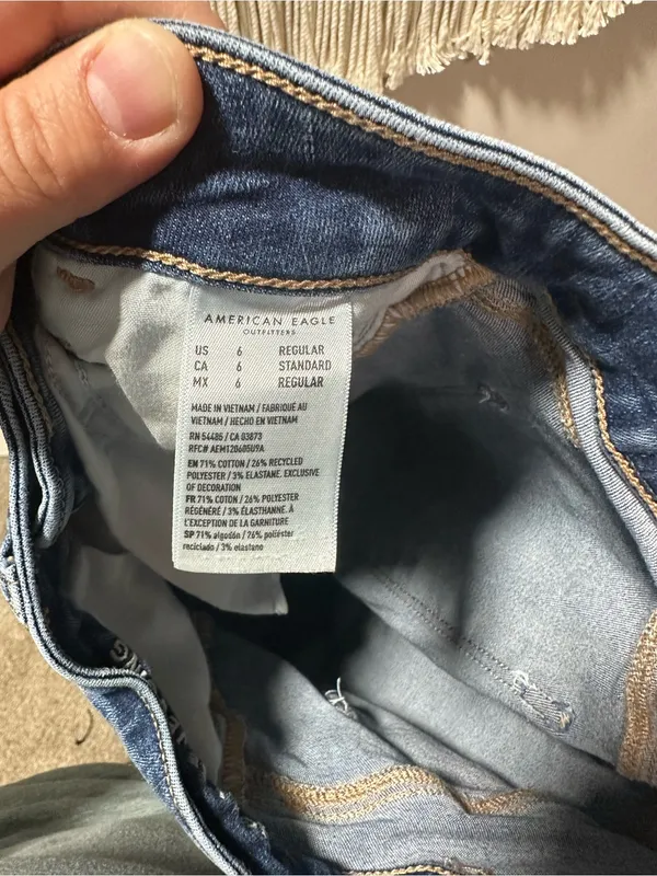 American Eagle Outfitters Blue Skinny Jeans - Image 3