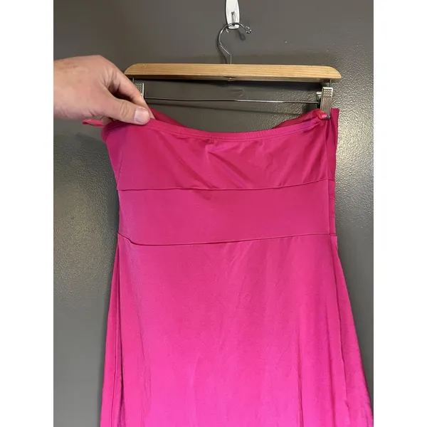 Wet Seal Dress Womens Juniors XL Pink Strapless Sweetheart A-Line Mini Party - Image 5