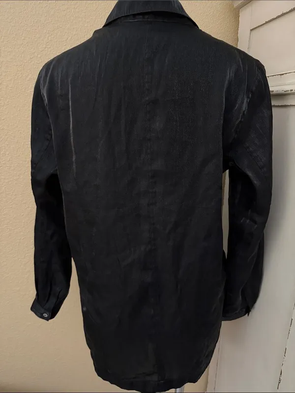 Chico's Medium Black Silk-Blend Top - Image 5