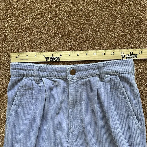 Wrangler Corduroy Pants Purple Pleated Barrel Leg Womens 27x28 Western Rodeo - Image 6