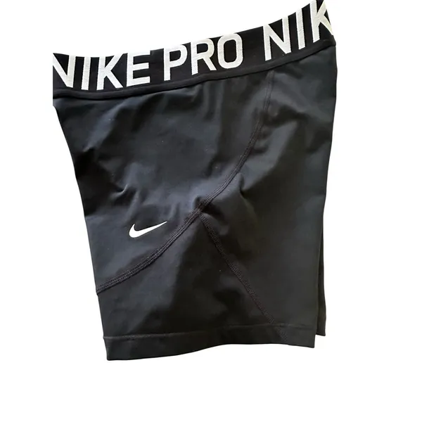 Nike Pro Womens Dri-Fit Black Performance Shorts Size Medium - Image 5