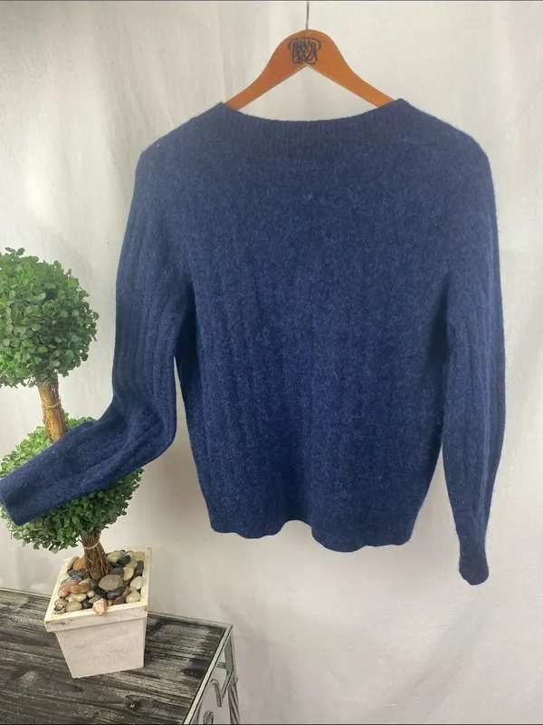 Banana Republic Wool Blend Long Sleeve Crew Neck Sweater L - Image 3