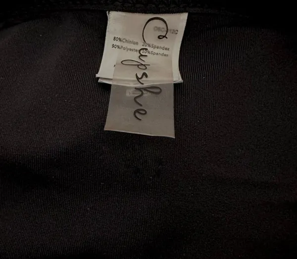 Cupshe Black Bralette Top High Rise Cheeky Bottoms with Gold Grommet detail M - Image 8