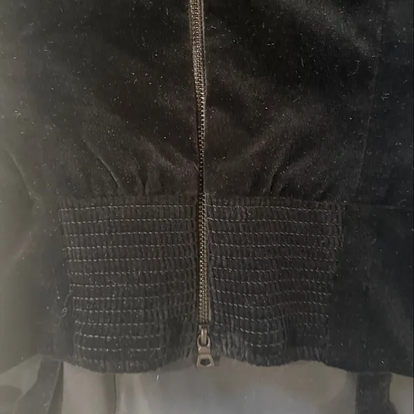 Alice + Olivia Keria Velvet Black Mini A-Line Skirt - Image 10