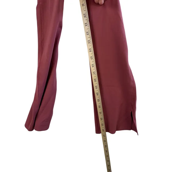 Athleta Transcend Stash Crop Straight Leg Pants XS‎ Womens Berry Rose Mauve Pink - Image 8