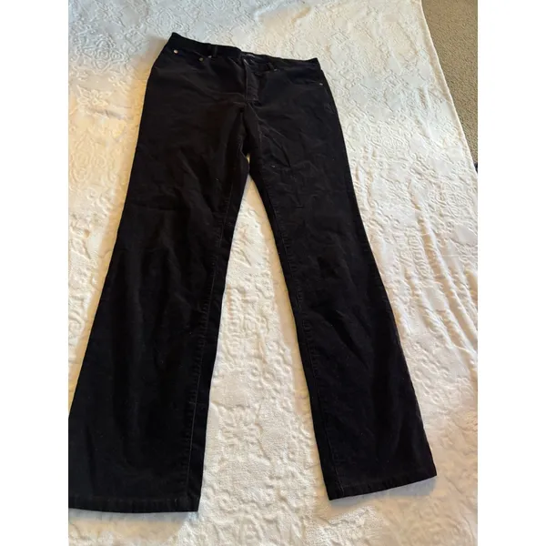 Women’s Chaps Brown Stretch Corduroy Pants Size 8 - Image 2