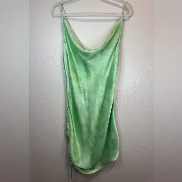 RAYS FOR‎ DAYS Women’s Viscose Elena Elegant Green Draped Dress Size M - Image 2