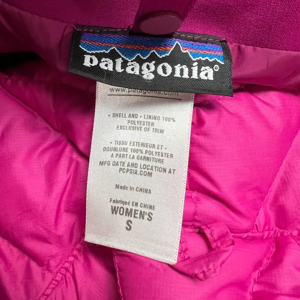 Patagonia Tres Down Jacket Women Small H2no Hooded Waterproof Puffer Lined 28191 - Image 13