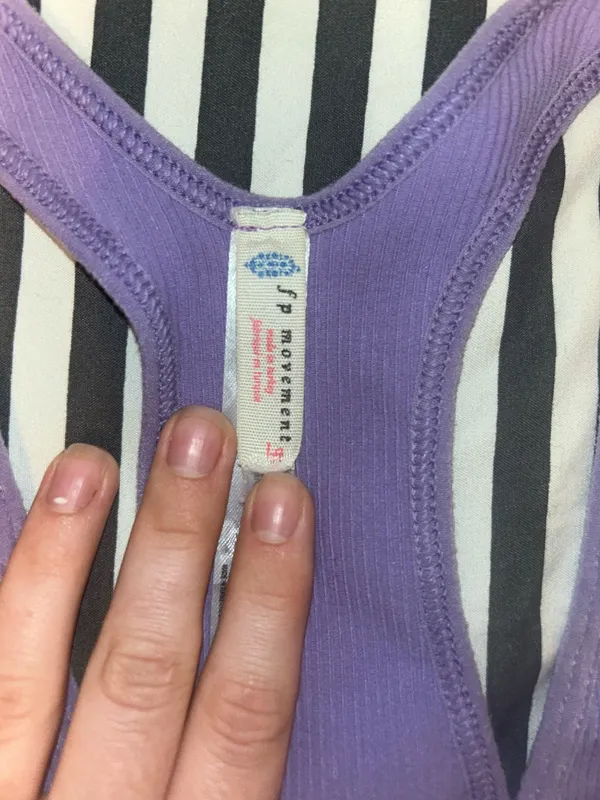 FP Movement purple crop tank top - Image 2
