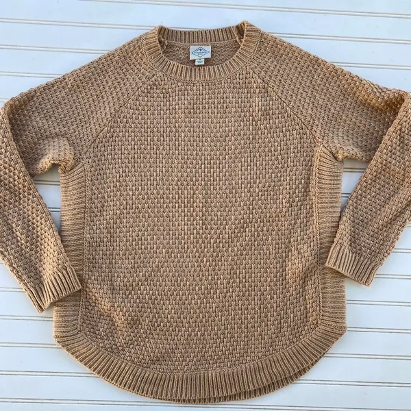 St. John's Bay Pale Pink Waffle Knit Pullover Sweater - Image 4