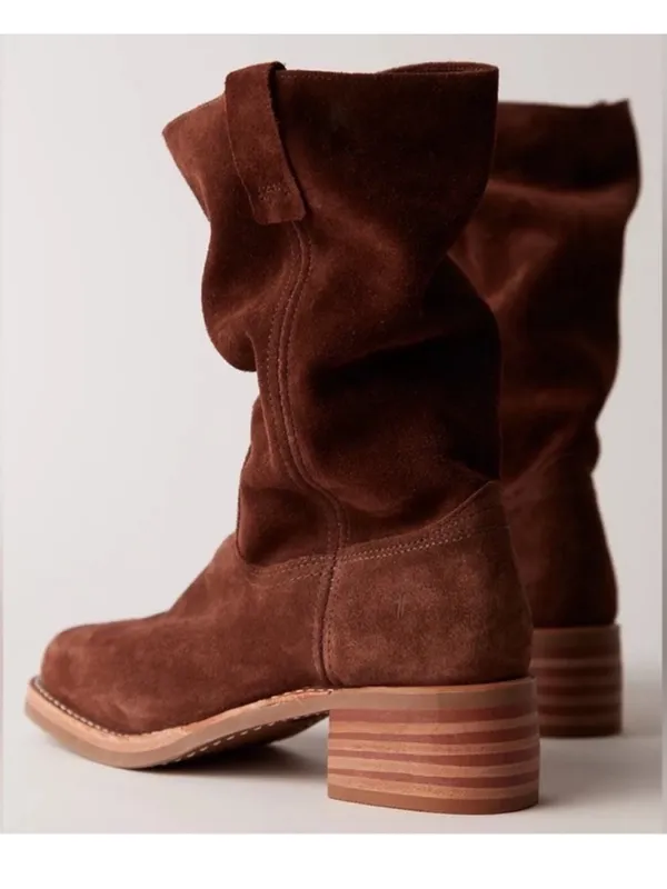 Frye Campus 12R Brown Boots in Brown Brownie Suede NWOB - Image 3