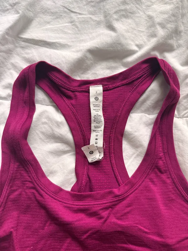Pink Racerback Lululemon Tank - Image 2