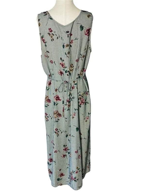 VINTAGE 90s Floral Maxi Dress - Image 4