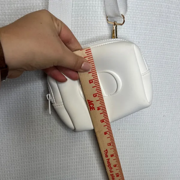 Dior Christian Dior White CD‎ Logo Crossbody Belt Bag Pouch Make Up Purse - Image 8