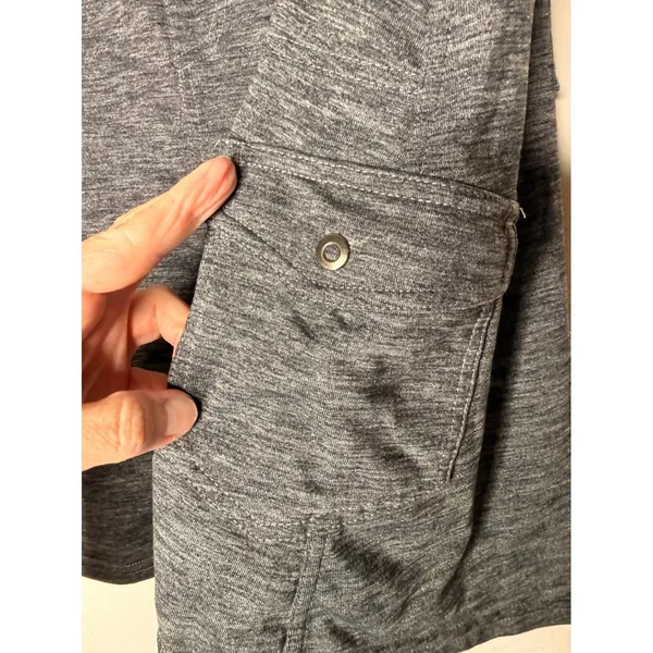 Kuhl Mova Skort Gray Heather‎ Cargo Hiking Active Skirt Drawstring gorpcore Sz L - Image 5