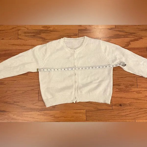 SHEIN- Cream Button-Up Cardigan Size XL - Image 5